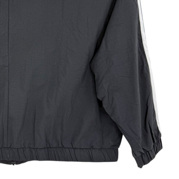 Adidas Women's Multi Sport 3 Stripes Lightweight Black Bomber Jacket Size 2X NWT - Picture 7 of 12